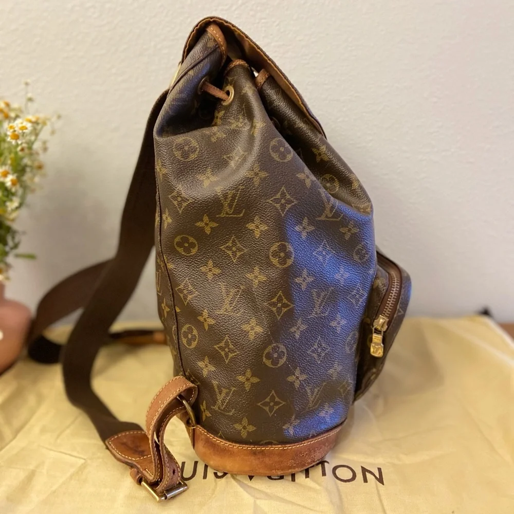 ♥️ LOUIS VUITTON Montsouris GM Backpack 💯 AUTH - Picture 5 of 16